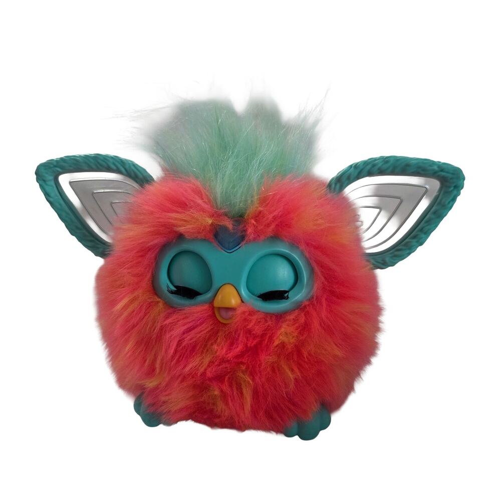 Hasbro Furby Coral Interactive Plush Toy Voice Activated, Light Up Ears, Dances